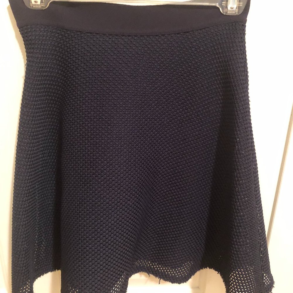 Sandro Paris Women's Woven Navy Skirt